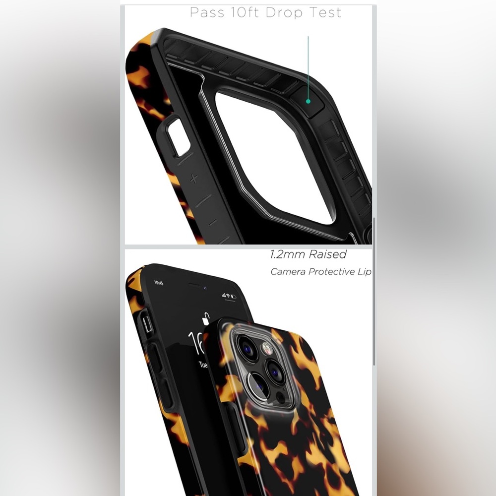 Tortoise Shell Phone 13 Pro Max Case - Picture 2 of 4